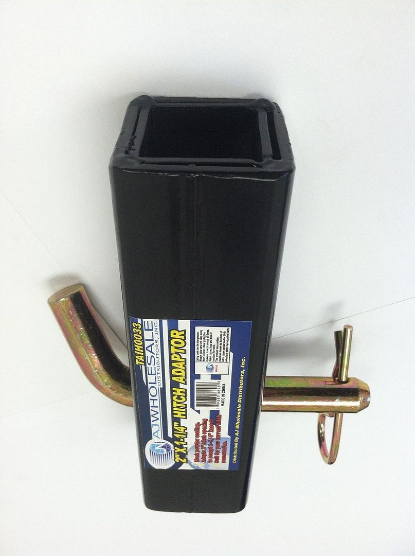 Trailer Hitch Reducer Adapter 2" to 1 1/4" Receiver Tow Towing Big to