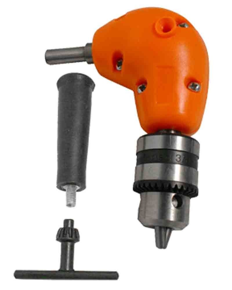 Right Angle Drill Attachment Chuck Adapter Electric Power Cordless 3 8