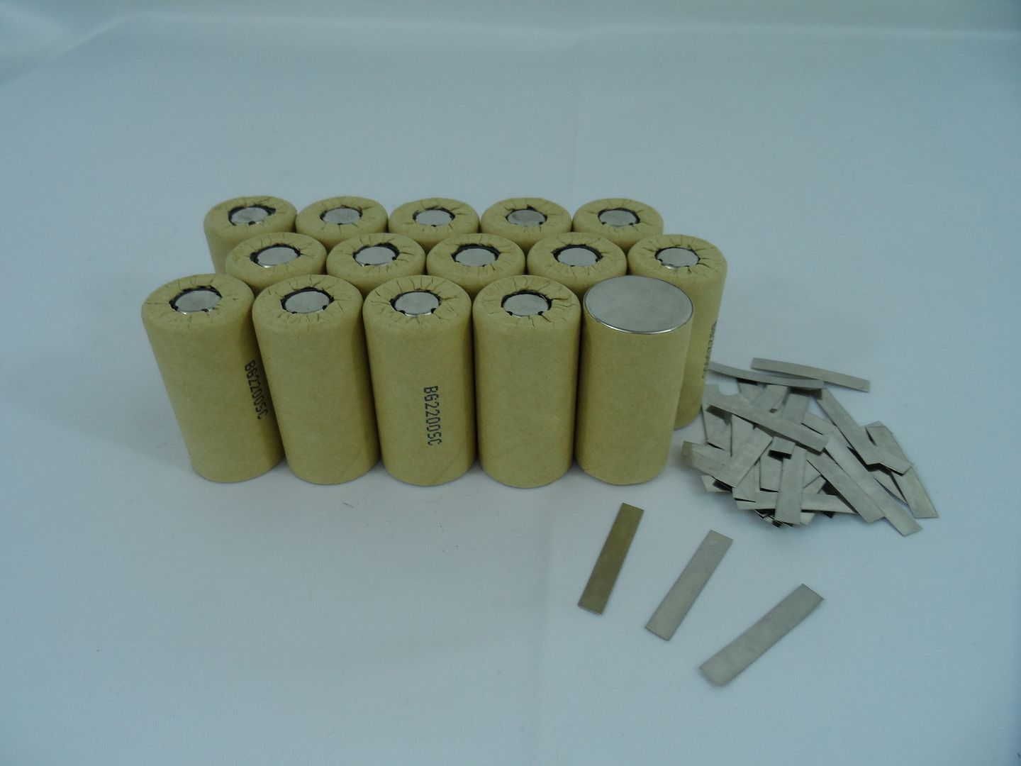 15) Sub C NiCd 1.2v 2200mAh Batteries w/ Solder Tabs Power Tools 