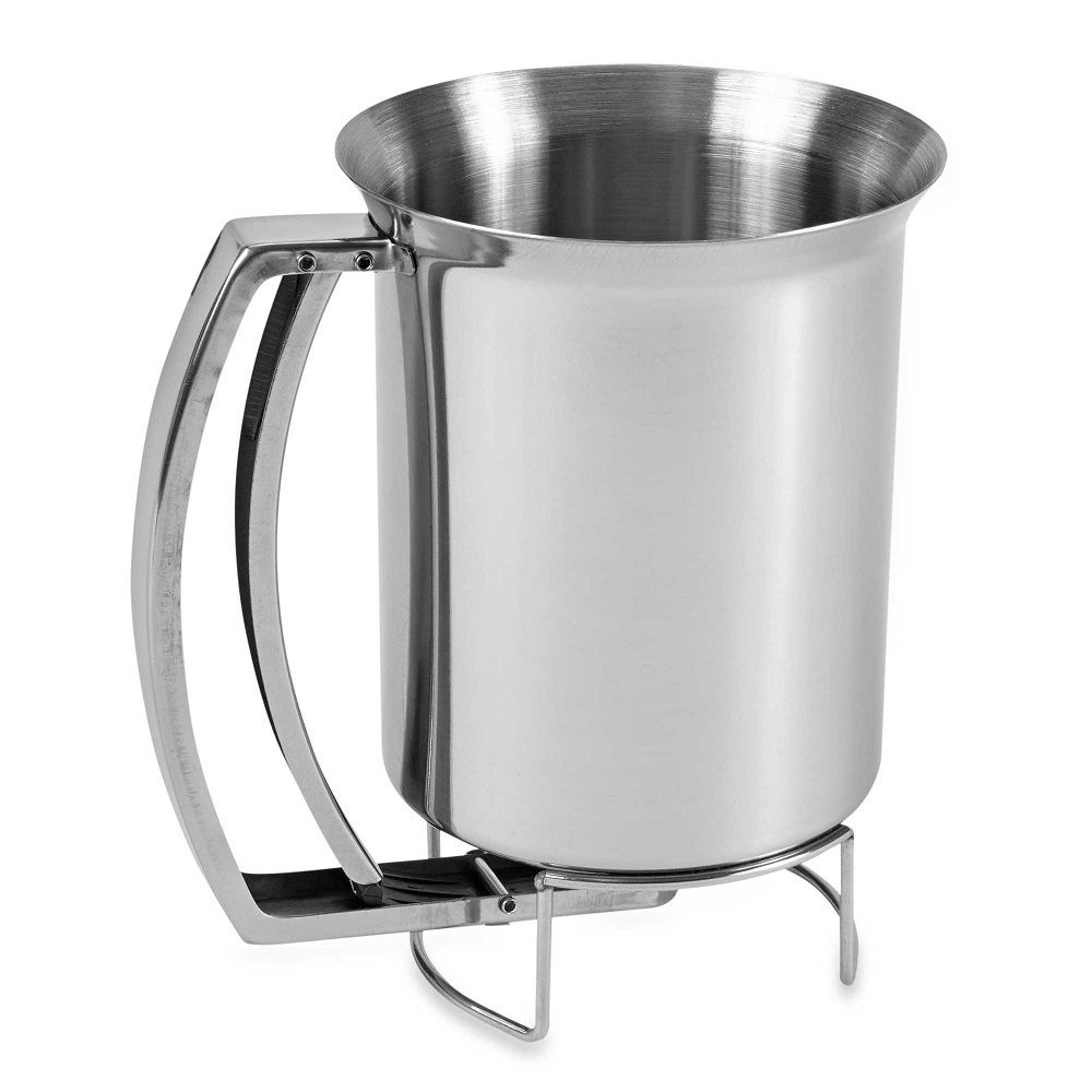 Pancake Batter Dispenser Stainless Steel Cupcakes Belgian Waffles