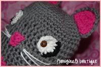 Custom Crochet Kitty Hat