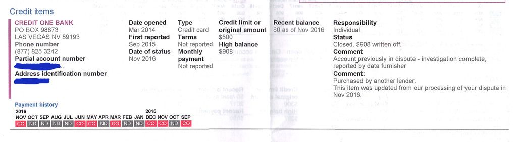 Lvnv Credit One Bank Results Credit Forum Creditboards