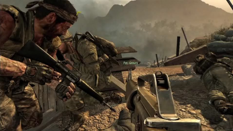 The gun graphics are definitely a downgrade from mw2. M16 black ops