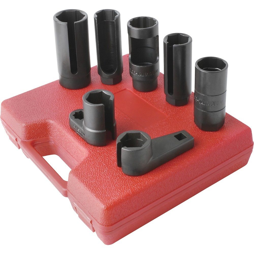 Oxygen Sensor Socket Wrench Set Sending Unit Offset 1, 3 or 7pc 7/8 ...