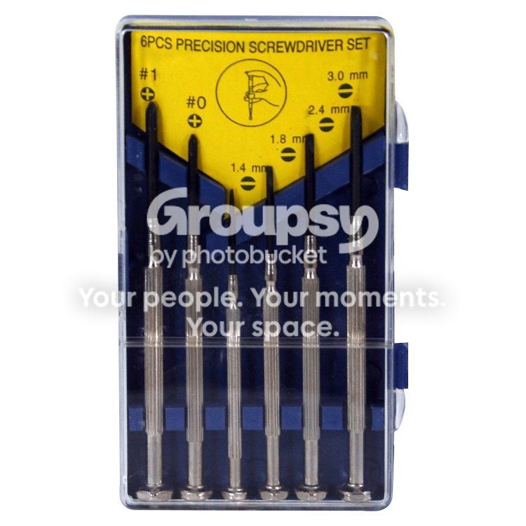 6pc Precision Screwdriver Set w/ Case