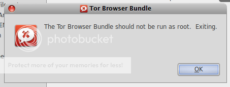 the tor browser bundle should not be run as root hydra